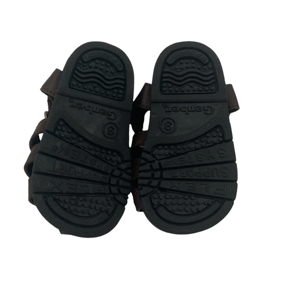 Gerber Brown Adjustable Ankle Strap Fisherman Sandals Size 3 Baby Boy's - Picture 8 of 8